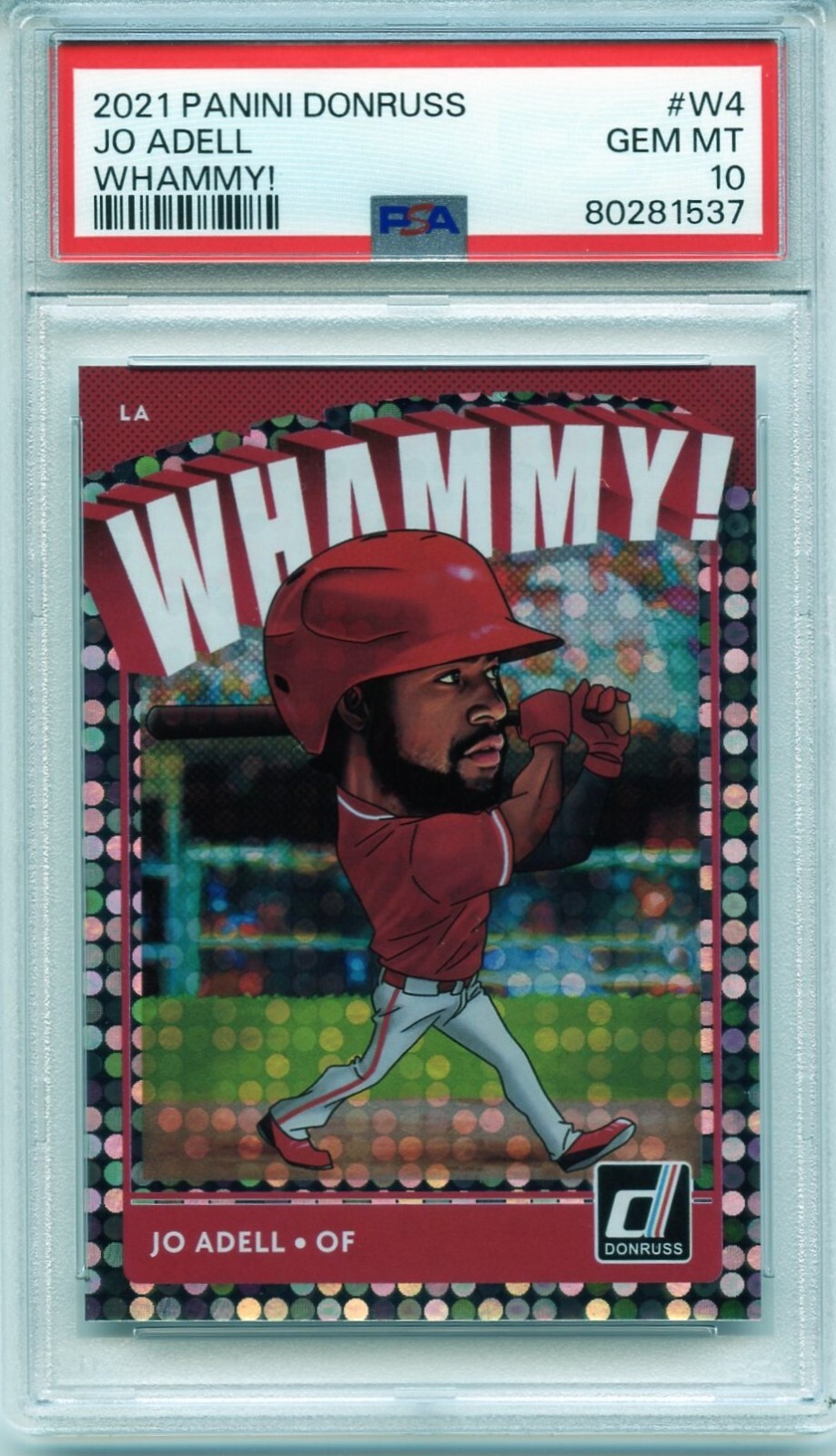 "POP 12" PSA 10 GEM MINT! 2021 Panini Donruss Whammy! Jo Adell #W4 Rookie RARE!!