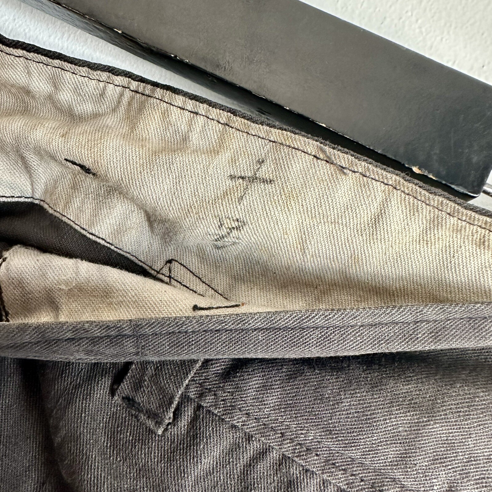 Vintage 1930s Japanese Fireman Linen Pants Trouse… - image 4