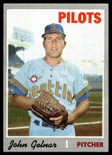 1970 Topps John Gelnar #393 Seattle Pilots