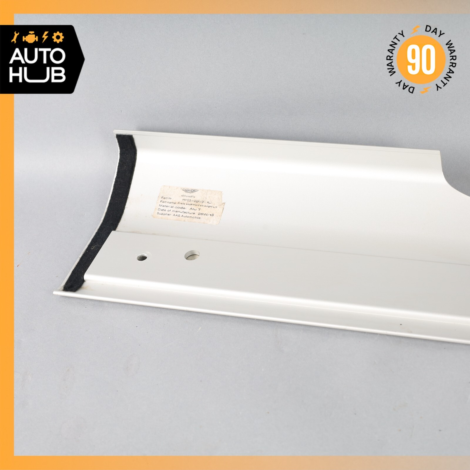 17-23 Aston Martin DB11 Left Driver Side Door Step Sill OEM 7k MILES