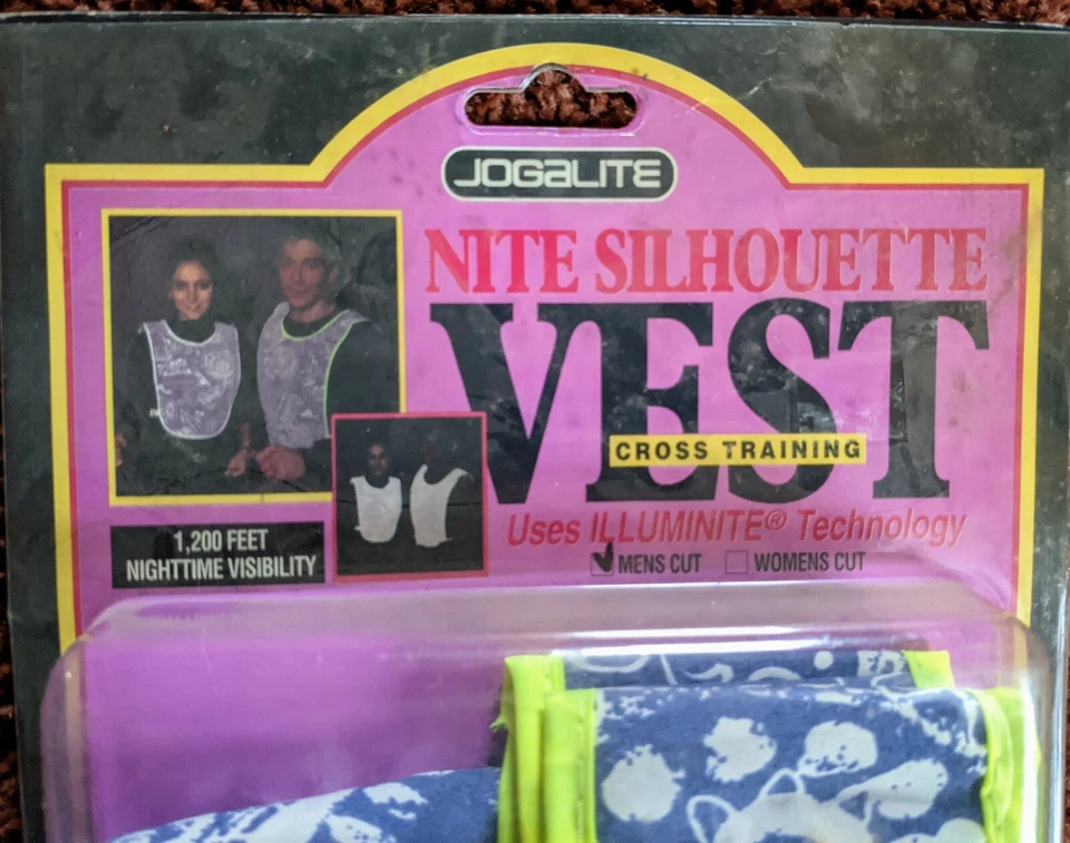 Vintage Jogalite Nite Silhouette Vest Cross Training Mens Cut USA Made NEW - Image 2 of 4