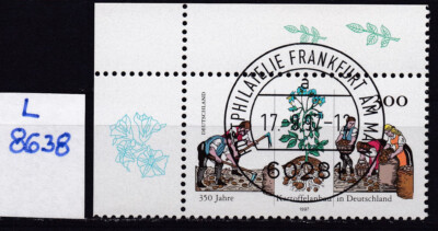 BRD - Mi 1946 - EST Vollstempel Frankfurt - gummiert - Eckrand - Ecke 1 - L8638