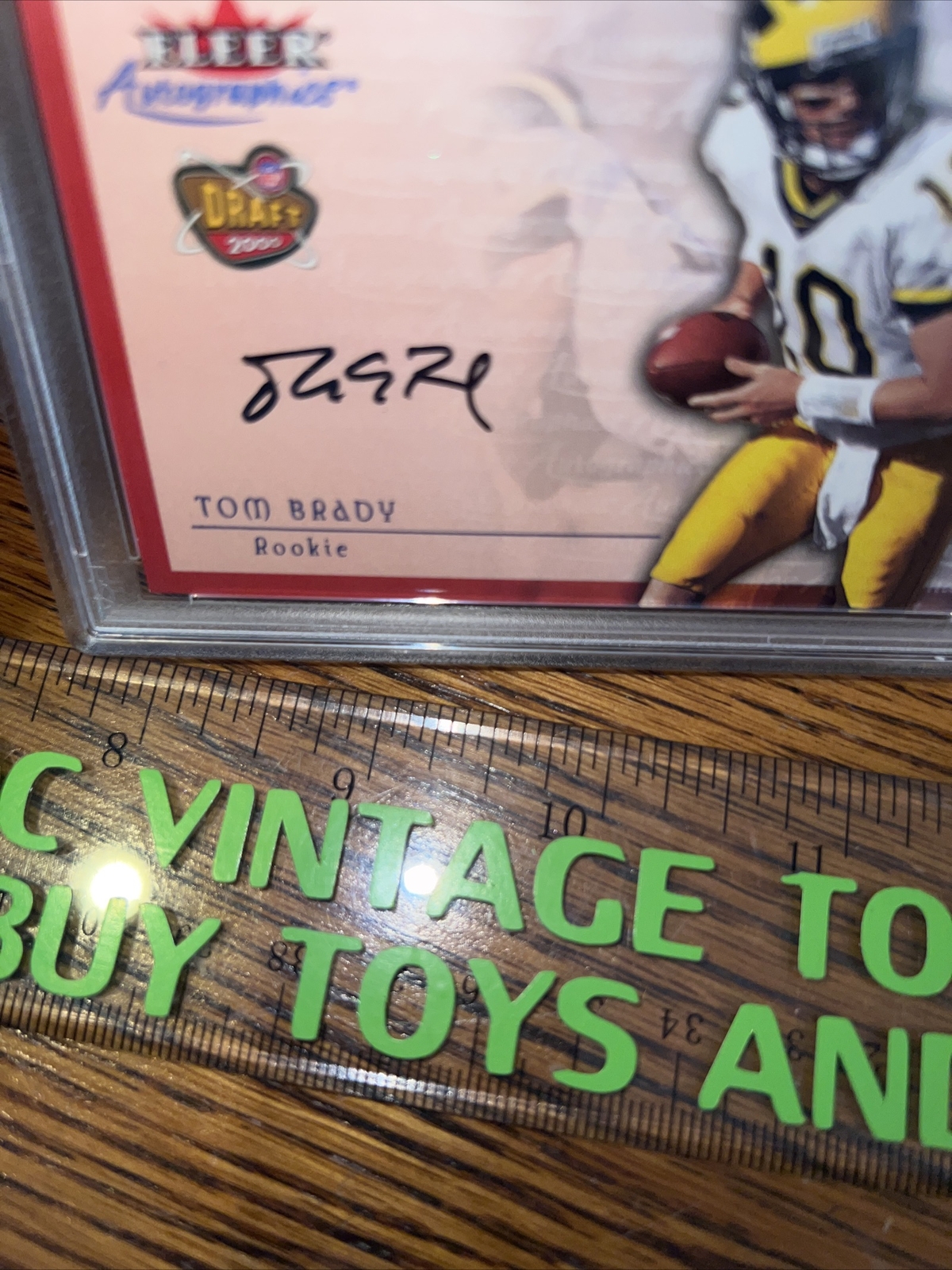 TOM BRADY 2000 FLEER AUTOGRAPHICS AUTO ROOKIE PSA 7 NEW ENGLAND PATRIOTS 🔥 view 10