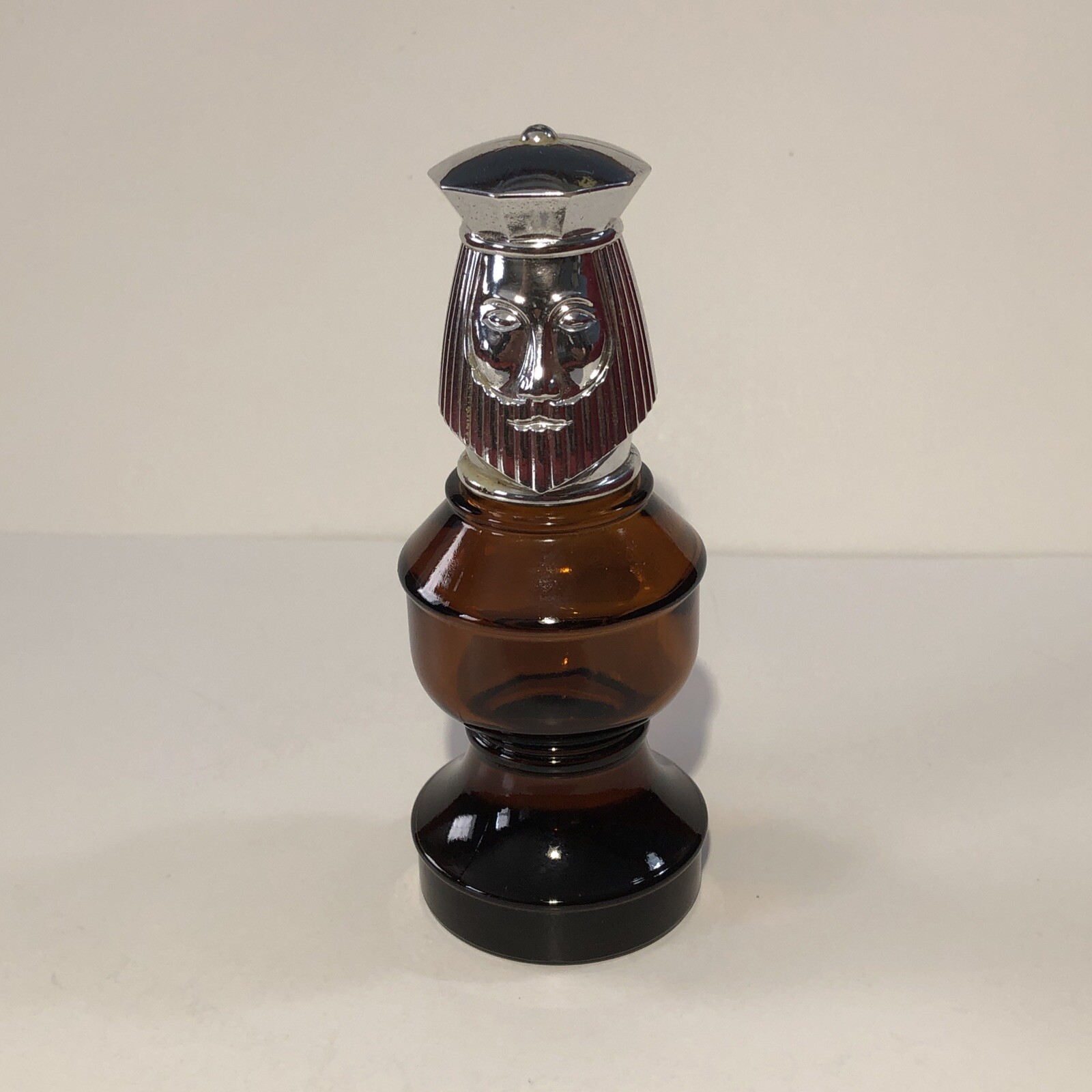 Vintage Avon Aftershave Decanter Bottle Chess King 3 oz (25% Full) Tai Winds