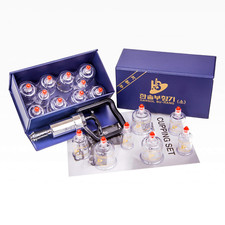 Hansol Professional Cupping Therapy Equipment Set with pumping handle 10 Cups...