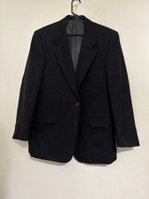 Dario di Napoli Men 40R 100 Wool Blazer Black Pinstripe 2 Button Jacket Cohoes