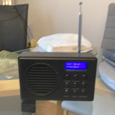 Tesco DR1701 DAB/FM Portable Radio, Black, Telescopic Aerial, Headphone