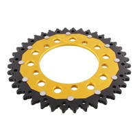 Kettenrad Alu Gold 40-ZäHne 520-Teilung FüR Aprilia Tuono 1000 R Factory 04-11