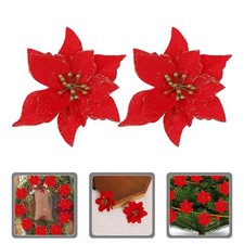  10 PCS Stelle Di Natale Finte Fiori Artificiali Decorazione Floreale