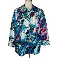 Chico's Additions Blazer - Abstract Print, Size 3 US 16