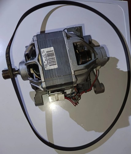 Motor - Elektromotor für Waschmaschine Indesit IWC 6125 Originalteil mit Riemen