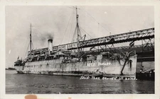 USS Buford WWI Military Army Ship Hoboken NJ Harbor Navy Base Photo Postcard H54