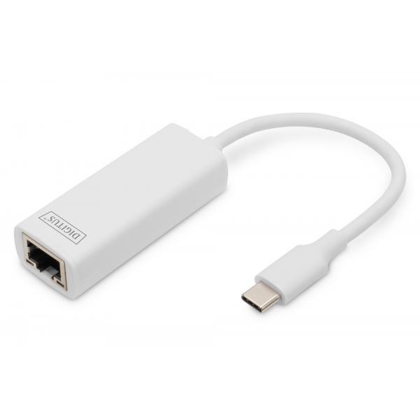 Digitus Grigio/Argento Dn-3024 (Usb-C 3.0, Rj45 (1X)), Adattatore Di Rete, - Immagine 5
