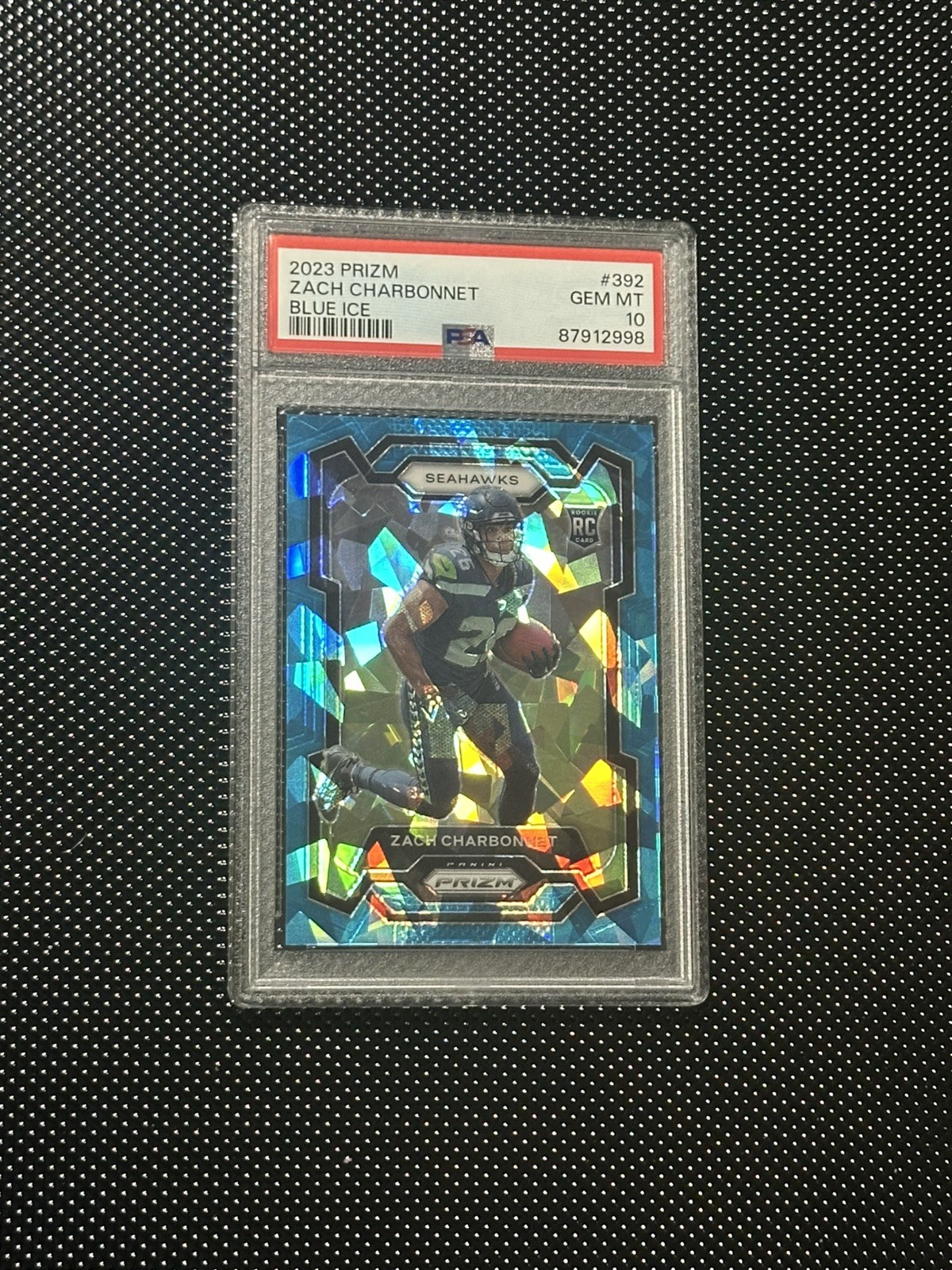 Zach Charbonnet Panini Prizm #392 Blue Ice