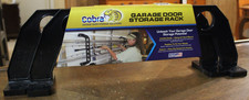 1 Twin Pack Cobra Garage Door Storage Racks 21" Black ABS Plastic Holds 6 Items