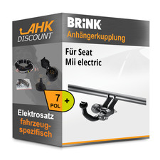 Für Seat Mii electric 06.19- BRINK Anhängekupplung abnehmbar + 7polig E-Satz NEU