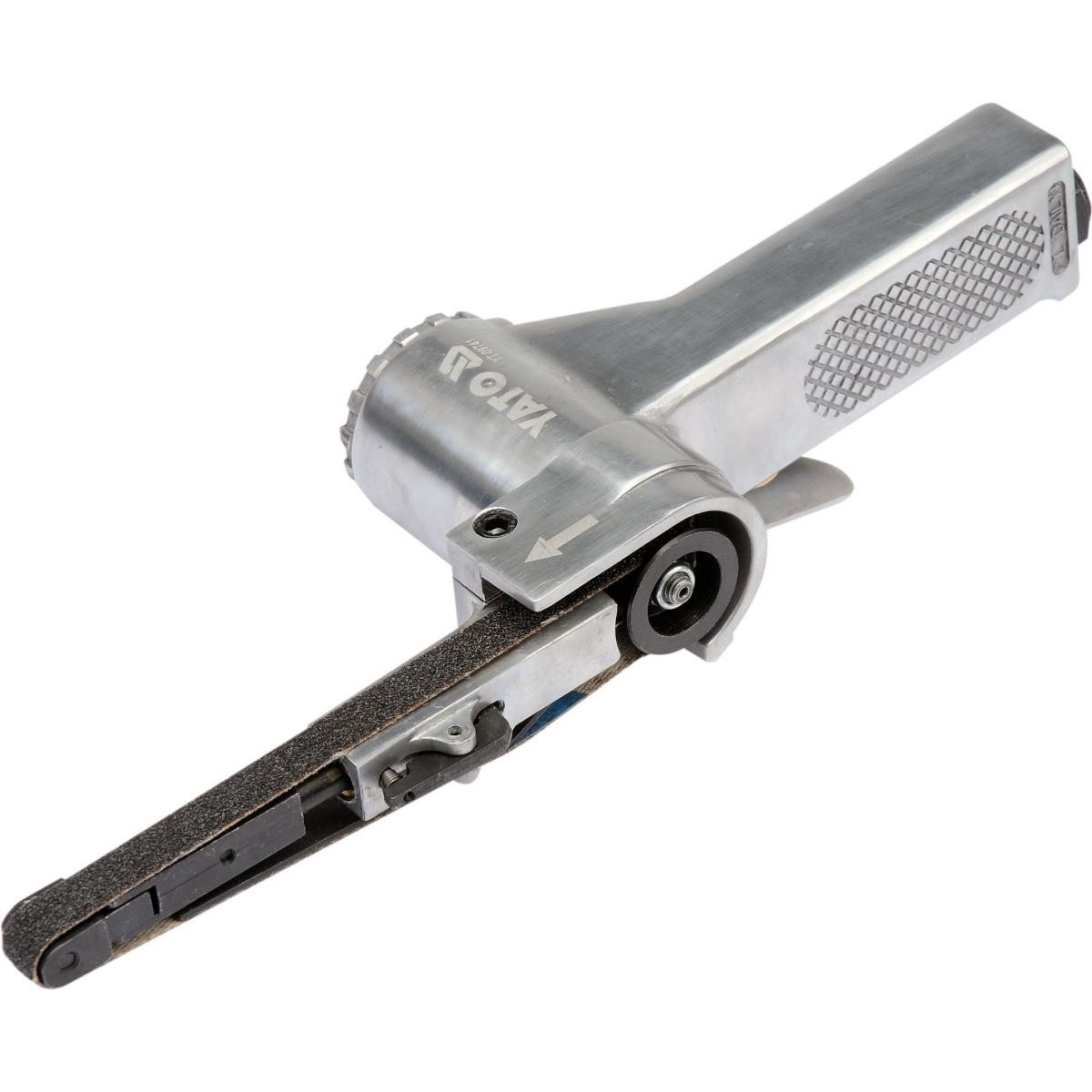 Ponceuse pneumatique à bande étroite 10 x 330 avec bras orientable acier