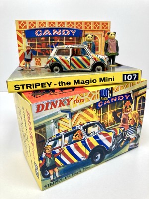 DINKY TOYS 107 STRIPEY THE MAGIC MINI with Candy, Andy And The