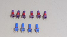 Lot 10 Vintage Adjustable RF Coil Slug Tuned Inductors IF Transformer Radio Part