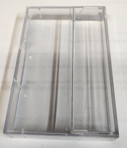 CLEAR NORELCO CASSETTE CASES - LOT OF 10 - NO POSTS