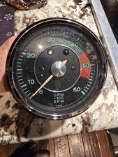 Porsche 356 A Super Mechanical Tachometer Gauge Original Vdo 6k Rpm