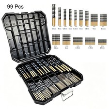 99Pcs Cobalt Drill Bits Set for Stainless Steel Metal HSS-Co Cobalt Bit Titanium