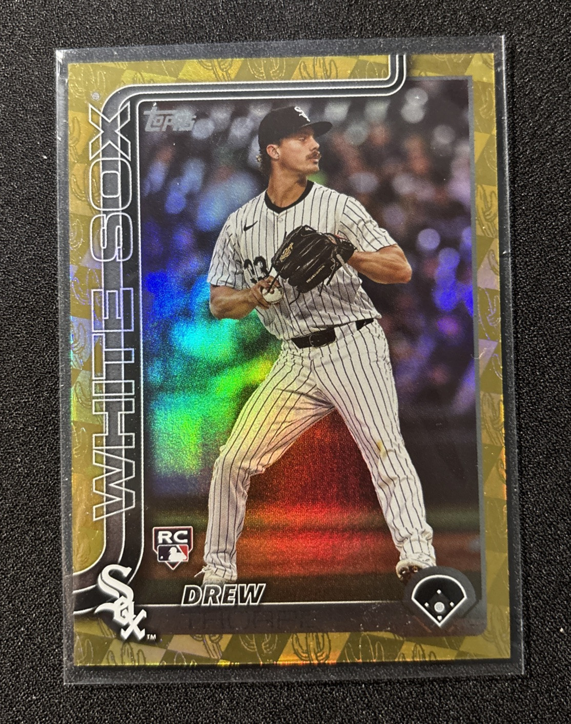 2025 Topps Series 1 Drew Thorpe Spring Training GOLD FOIL 22/50 #320 White Sox