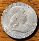 1961 Franklin Silver Half Dollar