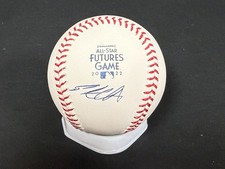 Pete Crow Armstrong Cubs Auto Signed 2022 Futures Game Baseball Beckett Holo