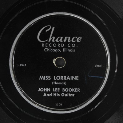 JOHN LEE BOOKER: miss lorraine / talkin' boogie CHANCE Single 78 RPM