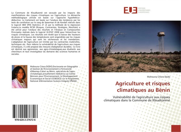 Mahouna Citora Dodo | Agriculture Et Risques Climatiques Au BéNin | Taschenbuch-image
