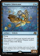 1 x Thopter Fabricator - Foil - Prerelease Promo - Aetherdrift - Light Play - MT