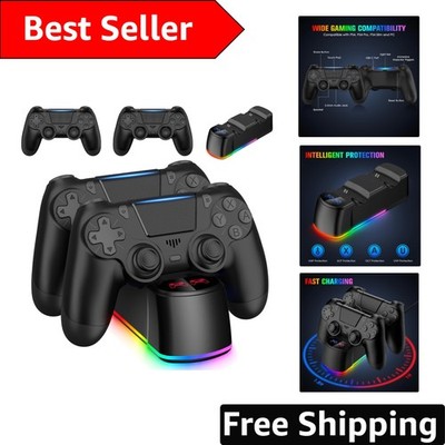 Dual Wireless Controllers & Charging Dock for PS4/Pro/Slim - Ultimate Gaming Set