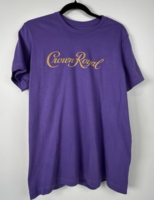 Crown Royal t-Shirt Unisex, size Large, Gold Crown Royal printed on front