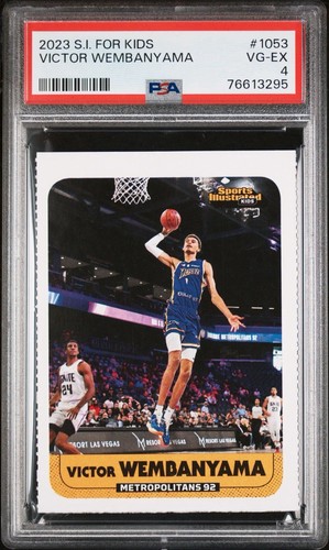 2023 sports illustrated kids victor wembanyama PSA 4 Super Clean Rookie