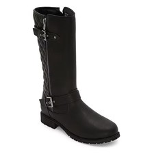 New In Bx! Thereabouts Girls Hailey Riding Boots, Black, Size 4 M,  Retail $65