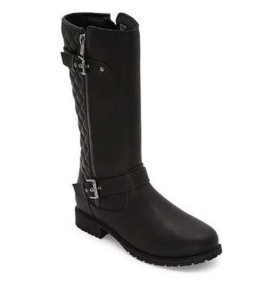 New In Bx! Thereabouts Girls Hailey Riding Boots, Black, Size 2 M,  Retail $65