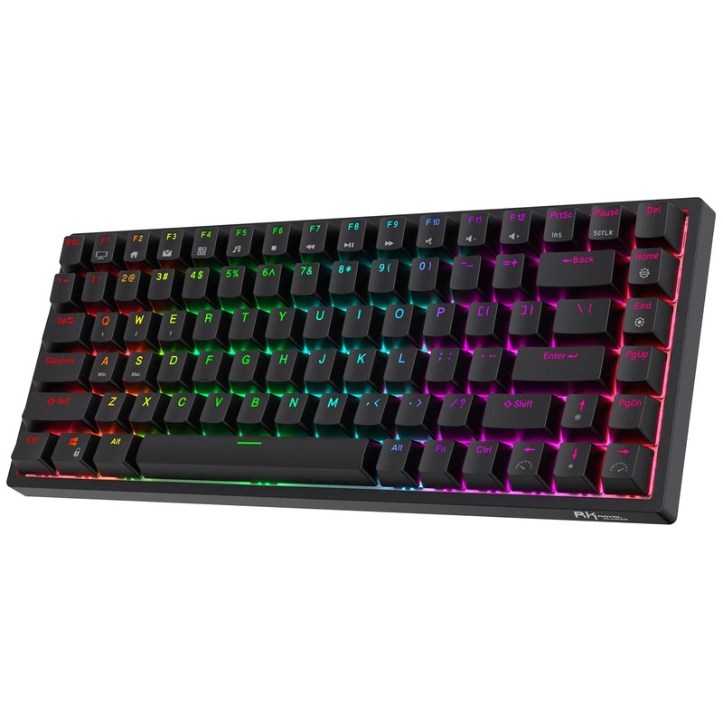 RK ROYAL KLUDGE RK84 Wireless Bluetooth/2.4Ghz 75% RGB Mechanical Gaming