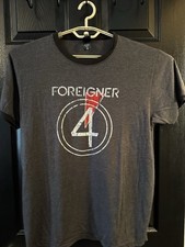 Foreigner Concert Tshirt Sz L Four 4 Ever Black/Gray Tour Vintage 1980 s