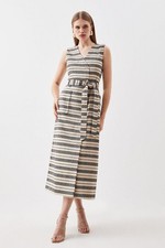 Karen Millen A-Line Midi Dress UK10 in Multi RRP £199