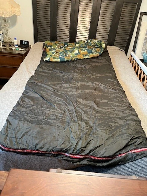 Vintage Flannel Sleeping Bag American Camper 1960s