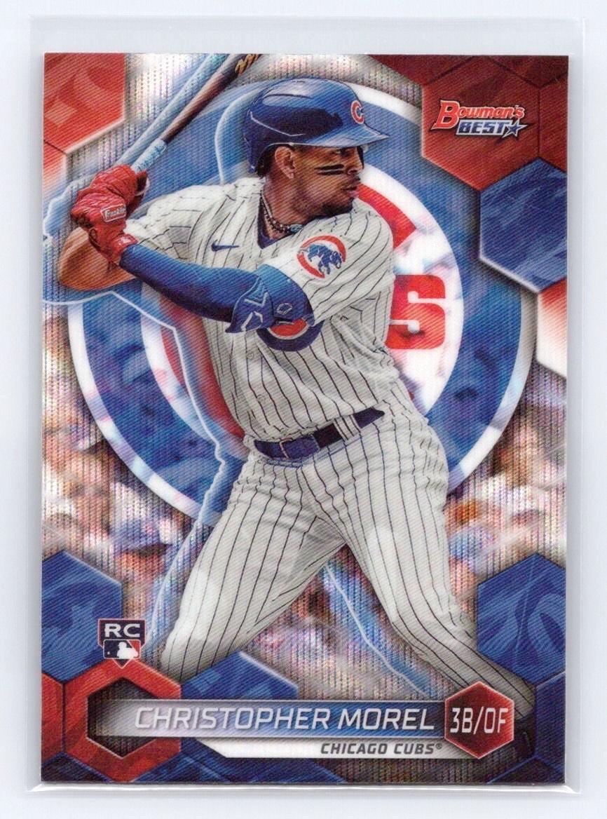 Christopher Morel 2023 Bowmans Best Baseball Wave Refractor #45 Cubs Rookie RC