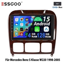 Carplay Autoradio Für Mercedes Benz S-Klasse W220 Android 15 GPS WIFI DAB+ 128GB Carplay Autoradio Für Mercedes Benz S-Klasse W220 Android 15 GPS WIFI DAB+ 128GB