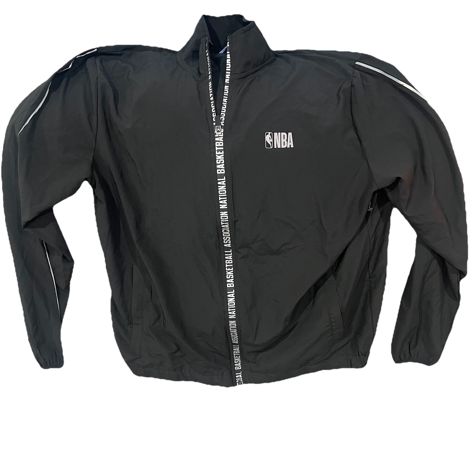 NBA Black Full Zip Track Jacket Men’s Size M