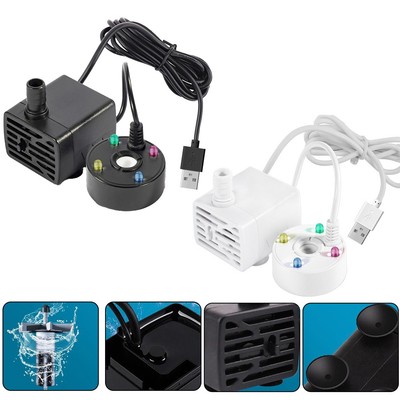Wasserpumpe Zerstäuber für Veranstaltungen USB betrieben Nebelmaschine mit LED