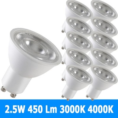 10x LED GU10 Strahler Spot hocheffizient 2.5W 450 Lm Licht neutralweiß warmweiß