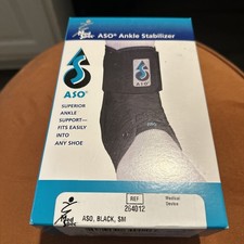 Med Spec ASO Ankle Stabilizer Small, Black   Ankle Brace for Sprained Ankle