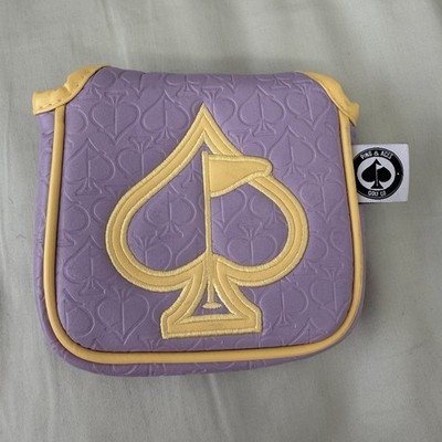 Pins & Aces Putter Head Cover Purple Yellow Golf 1pc Putter Head Covers