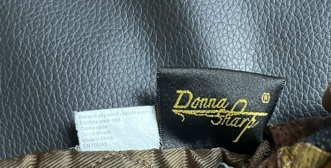 Donna Sharp Quilted Patchwork Purse Brown Multico… - image 3