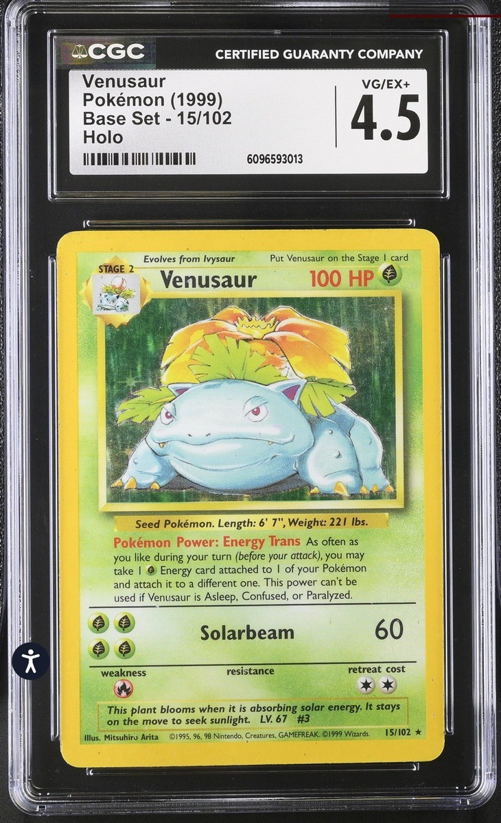 Venusaur 015/102 Base Set Holo for sale online | eBay